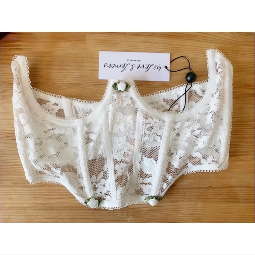 For Love & Lemons Violeta Lace Corset - Picture 1 of 9